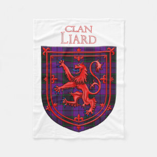 Laird Tartan Scottish Plaid Lion Rampant Fleece Blanket