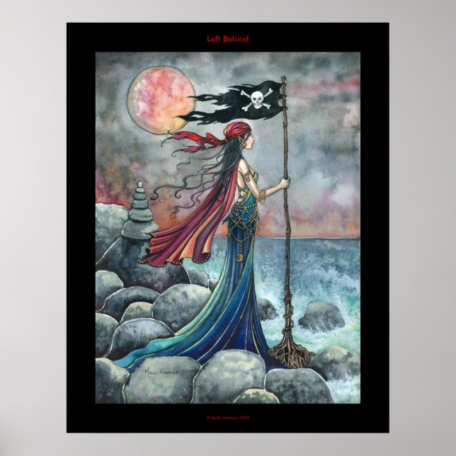Laissé derrière Poster de pirate gothique Imaginai (Devant)