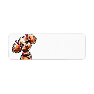 -Laisse Girly Art™ de caniche d'abricot