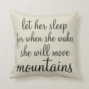 Laisse-la dormir Coussin