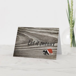 Laissé le carte de Noël de Sneaux Louisiane Cajun