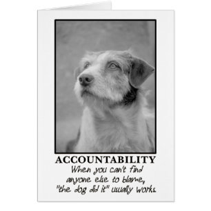 Laisse le chien prendre la responsabilité de tes p