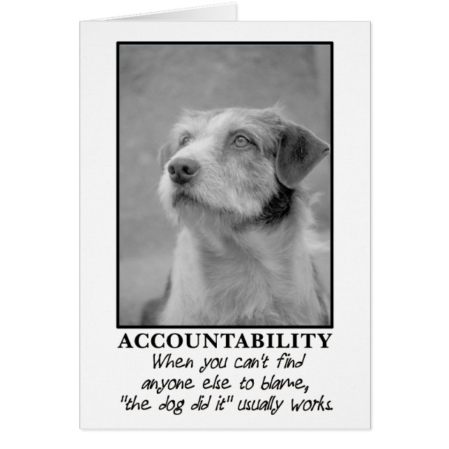 Laisse le chien prendre la responsabilité de tes p (Devant)