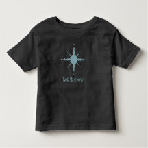 "Laisse-le neiger !" T-shirt enfant avec flocon de