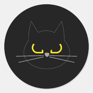 LAISSE-MOI SEUL ! Sticker pour chat grumpy