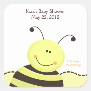 Laisser Bee Bumble Bee CARRÉ Favoriser Sticker