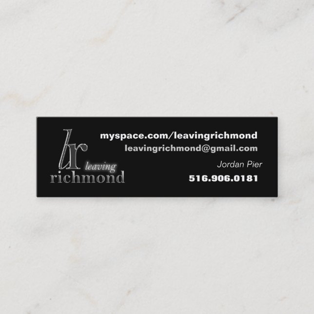 Laisser la carte de profil de Richmond (Devant)