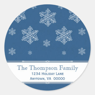 Laisser la neige Stickers Vacances, Royal Blue