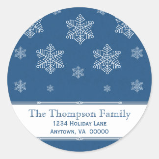 Laisser la neige Stickers Vacances, Royal Blue