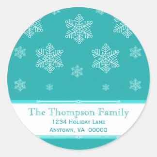 Laisser la neige Stickers Vacances, Turquoise