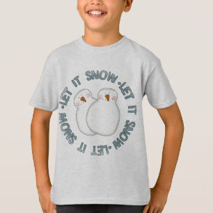 Laisser la neige Tshirts et cadeaux de vacances
