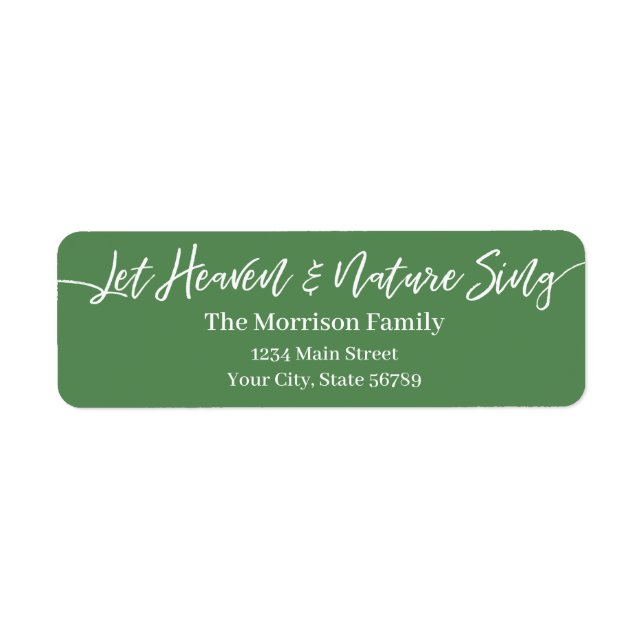 Laisser le ciel et la nature Chanter blanc script  (Devant)