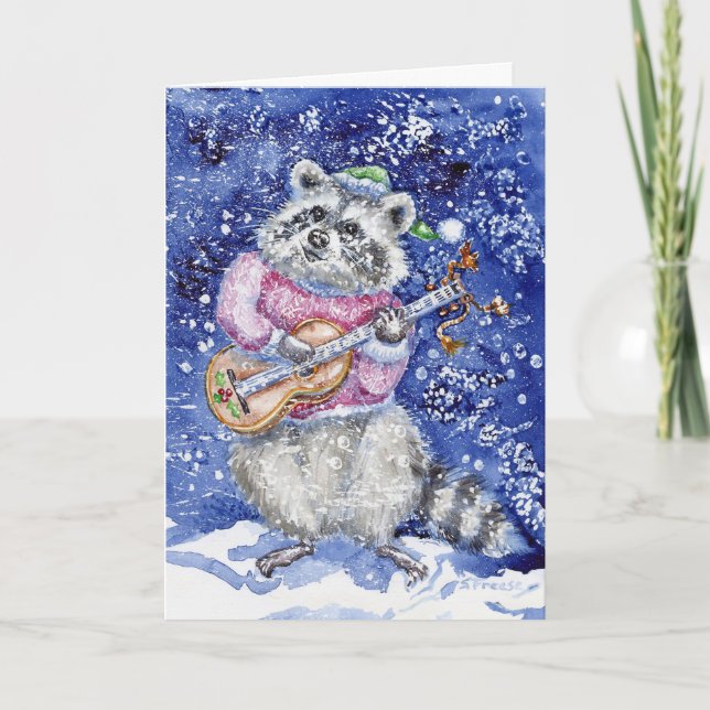 "Laisser neiger" Carte pour notes de vacances (Devant)