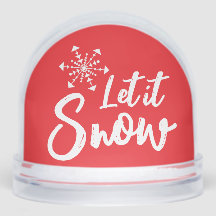Laisser neiger Flocon rouge hiver