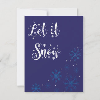 Laisser neiger la carte de Noël