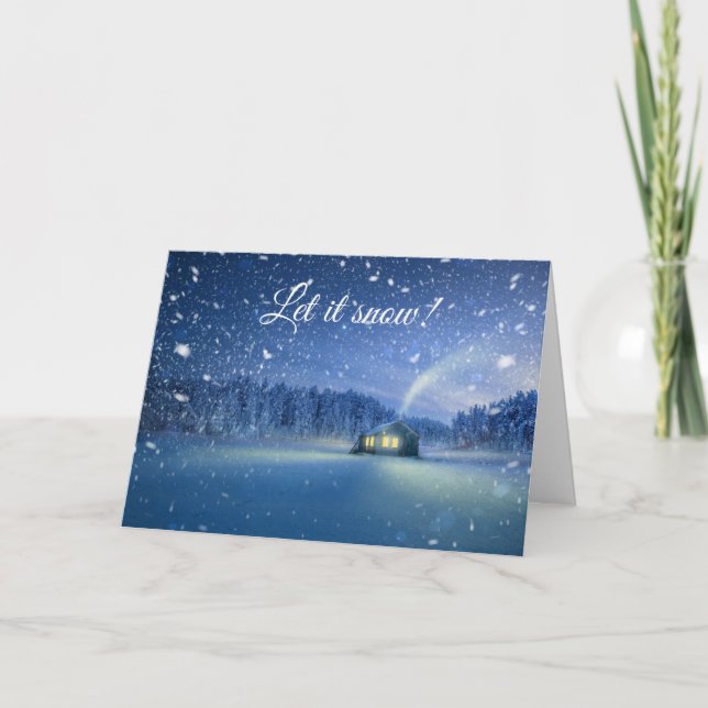 Laisser neiger la carte de Noël (Devant)