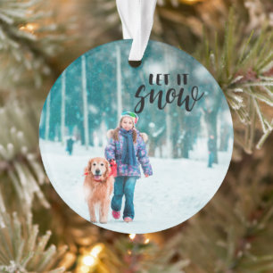 Laisser neiger la photo de Noël personnalisée