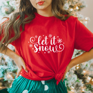 Laisser neiger le T-shirt de Noël féminin