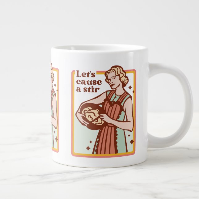 LAISSEZ CAUSER UN SLOGAN MUG DE CUISINE PLUS AMUSA (Droite)
