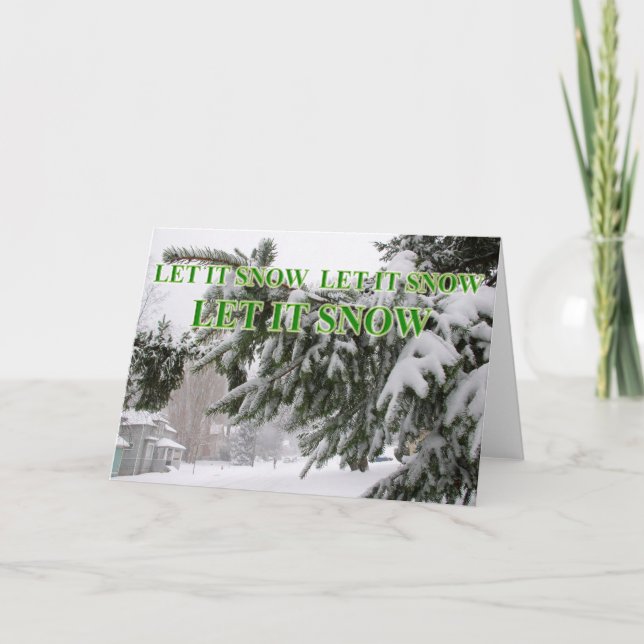 laissez la carte à neige (Devant)