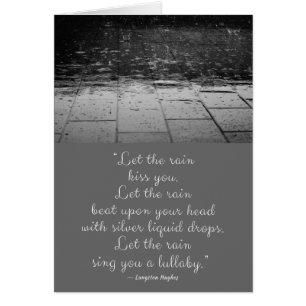 Laissez la carte Rain Langston Hughes