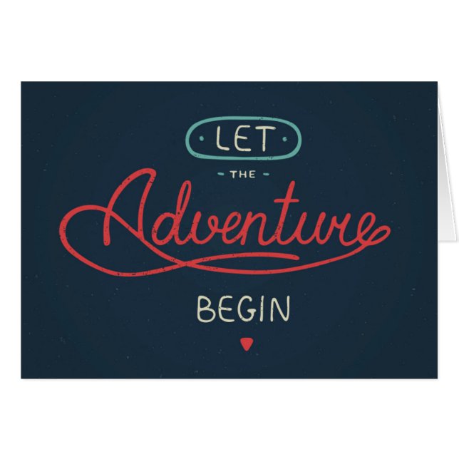 Laissez l'aventure commencer (Devant horizontal)