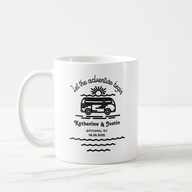 laissez l'aventure commencer la tasse mariage (Gauche)