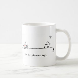 "Laissez l'aventure commencer" la tasse par des