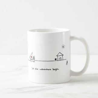 "Laissez l'aventure commencer" la tasse par des