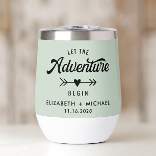 Laissez L'Aventure Commencer Sage Green Mariage