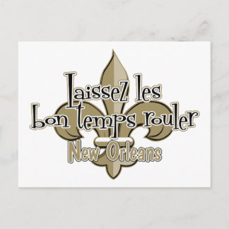 Laissez le bon temps rouler postcard