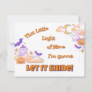 Laissez-le briller Christian Halloween Invitation