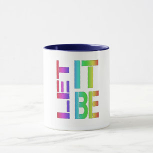 Laissez-le être inspirant lgbtq conception tasse d