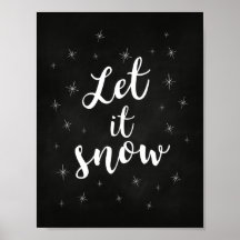 Laissez-le neiger ; décoration de Noël