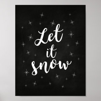 Laissez-le neiger ; décoration de Noël