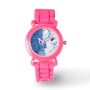 Laissez le soleil briller dans la montre de fille