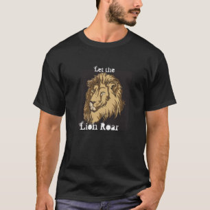 Laissez le T-shirt d'hurlement de lion