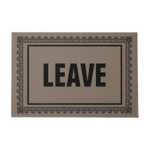 Laissez le tapis de porte
