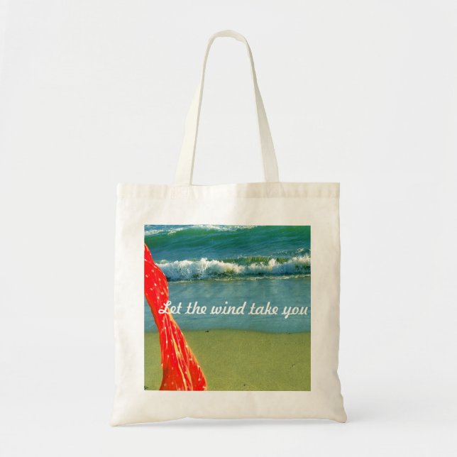 "Laissez le vent vous prendre" le sac fourre-tout (Devant)