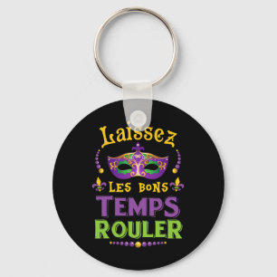 Laissez Les Bon Temps Rouler Mardi Gras Fleur De L Keychain