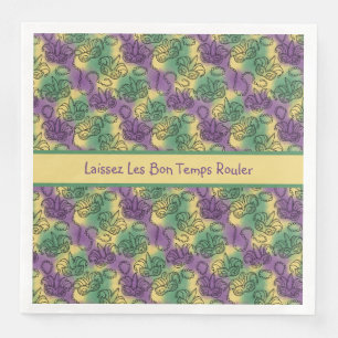 Laissez Les Bon Temps Rouler Mardi Gras Napkin