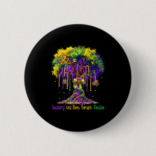 Laissez Les Bon Temps Rouler Mardi Gras Tree 2026  2 Inch Round Button