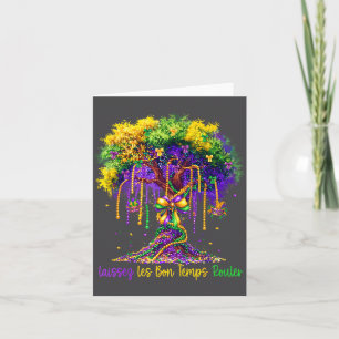 Laissez Les Bon Temps Rouler Mardi Gras Tree 2026  Card
