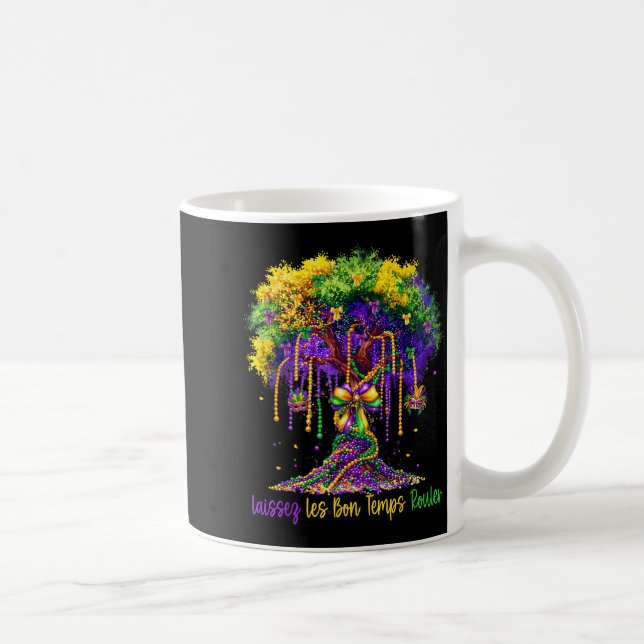 Laissez Les Bon Temps Rouler Mardi Gras Tree 2026  Coffee Mug (Right)