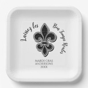 Laissez les Bon Temps Rouler Paper Plate
