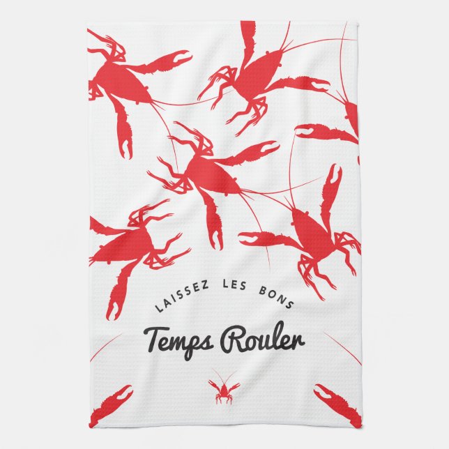 Laissez Les Bons Temps Rouler Kitchen Towel (Vertical)