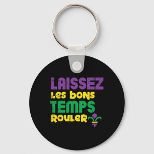 Laissez Les Bons Temps Rouler Mardi Gras Tee Men W Keychain