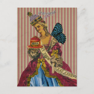 Laissez-Les Manger Du Gâteau ~ Carte Postale / Inv