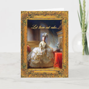 Laissez-les manger le gâteau ! Carte de joyeux