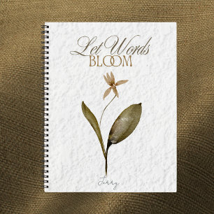 Laissez les mots s'épanouir – Journal de fleurs pr